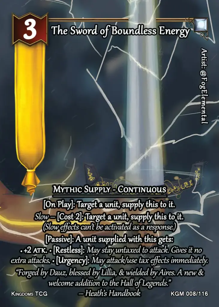 The Sword of Boundless Energy