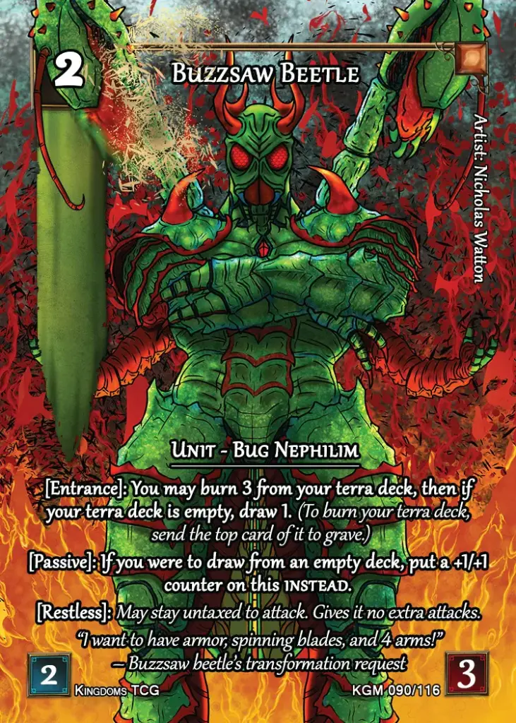 Buzzsaw Beetle