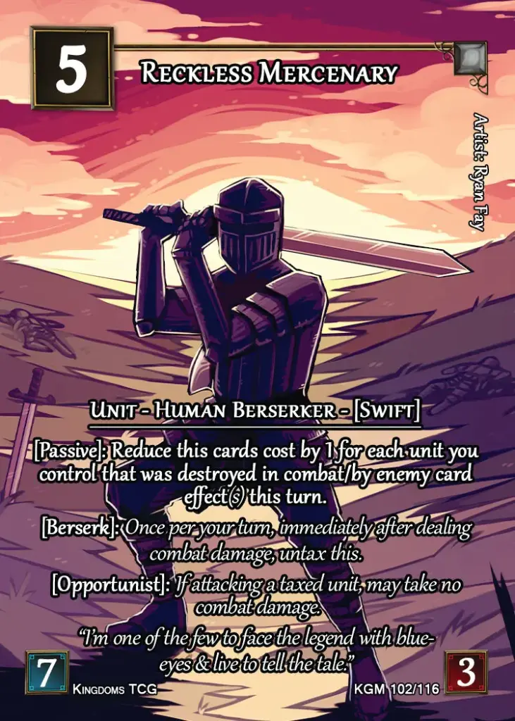 Reckless Mercenary