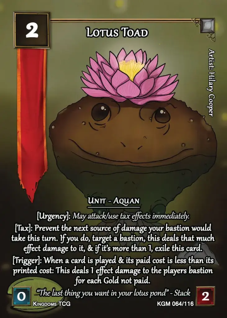 Lotus Toad
