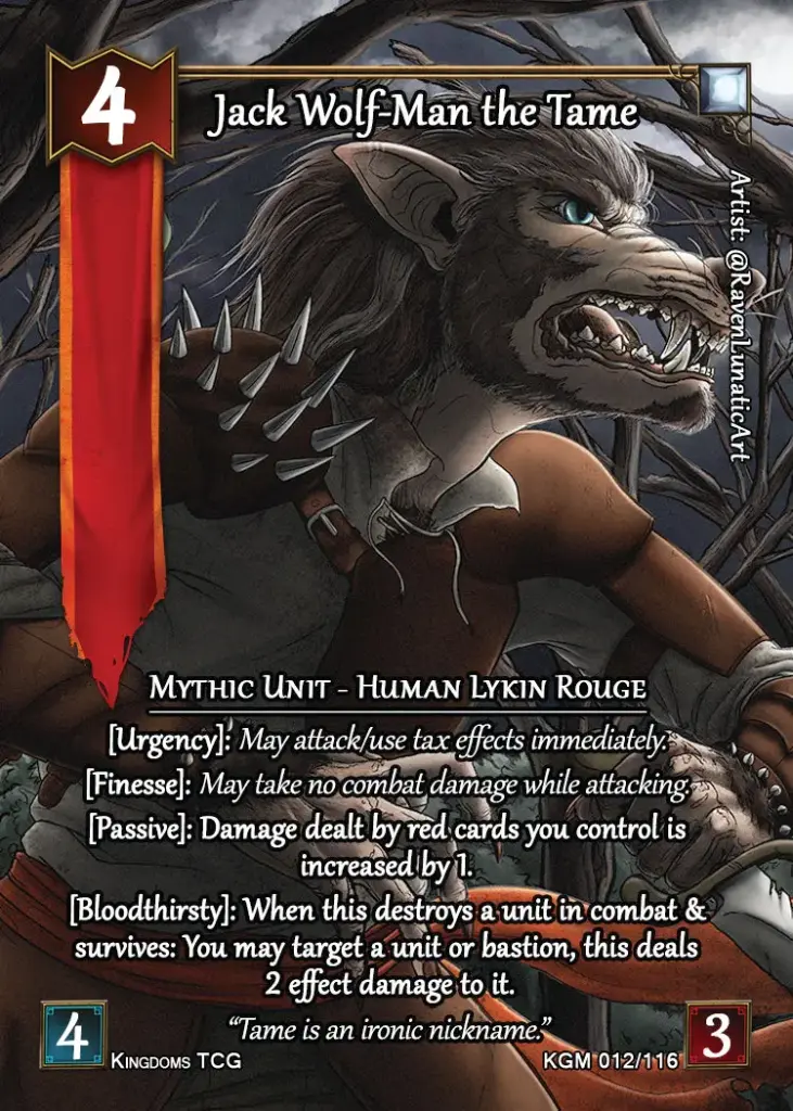 Jack Wolf-Man the Tame