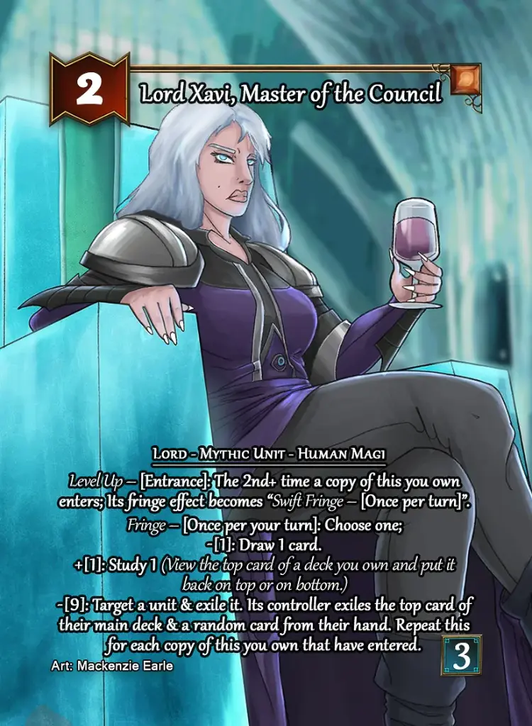 Lord Xavi, Master of the Council