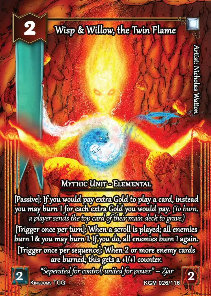 Wisp & Willow, the Twin Flame