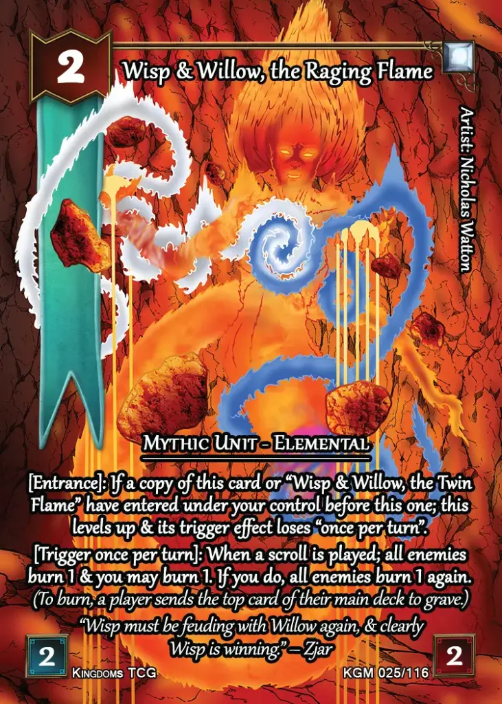 Wisp & Willow, the Raging Flame