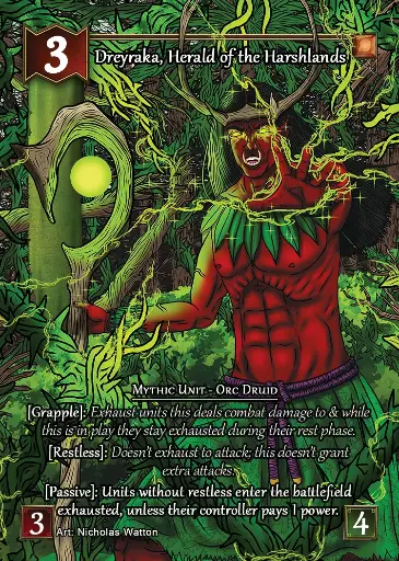 Dreyraka, Herald of the Harshlands