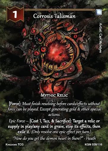 Corrosis Talisman