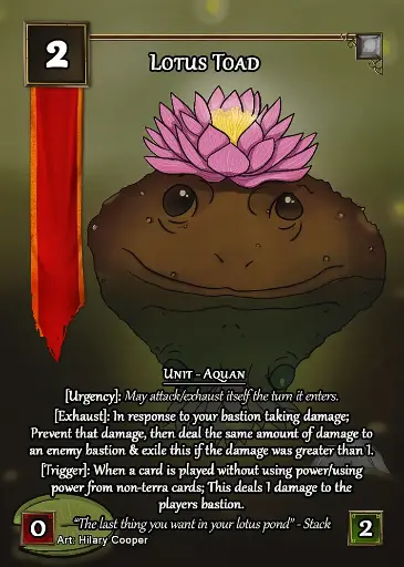 Lotus Toad
