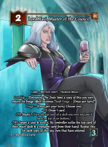 Lord Xavi, Master of the Council